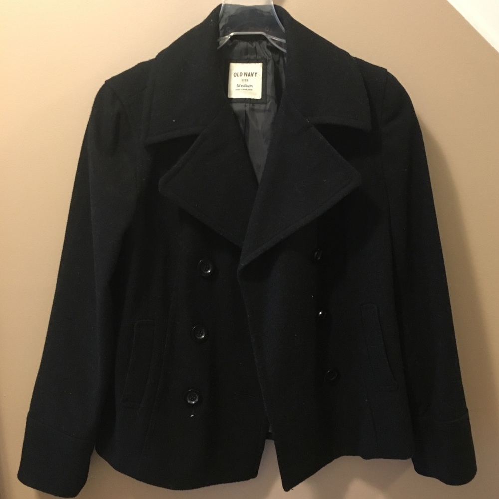 OLD NAVY PEA COAT BLACK✨